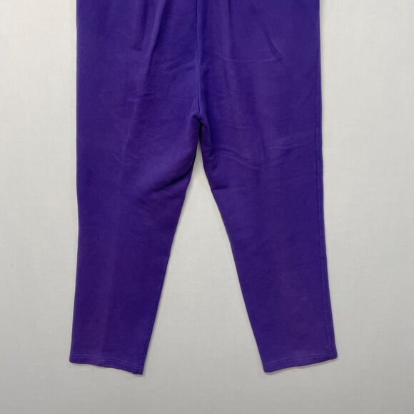 St. John Sport Marie Gray Pull On Pants Sweatpants Size Large Purple M275 -13 - Picture 16 of 16